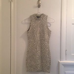 Topshop petite stretch mini bodycon dress